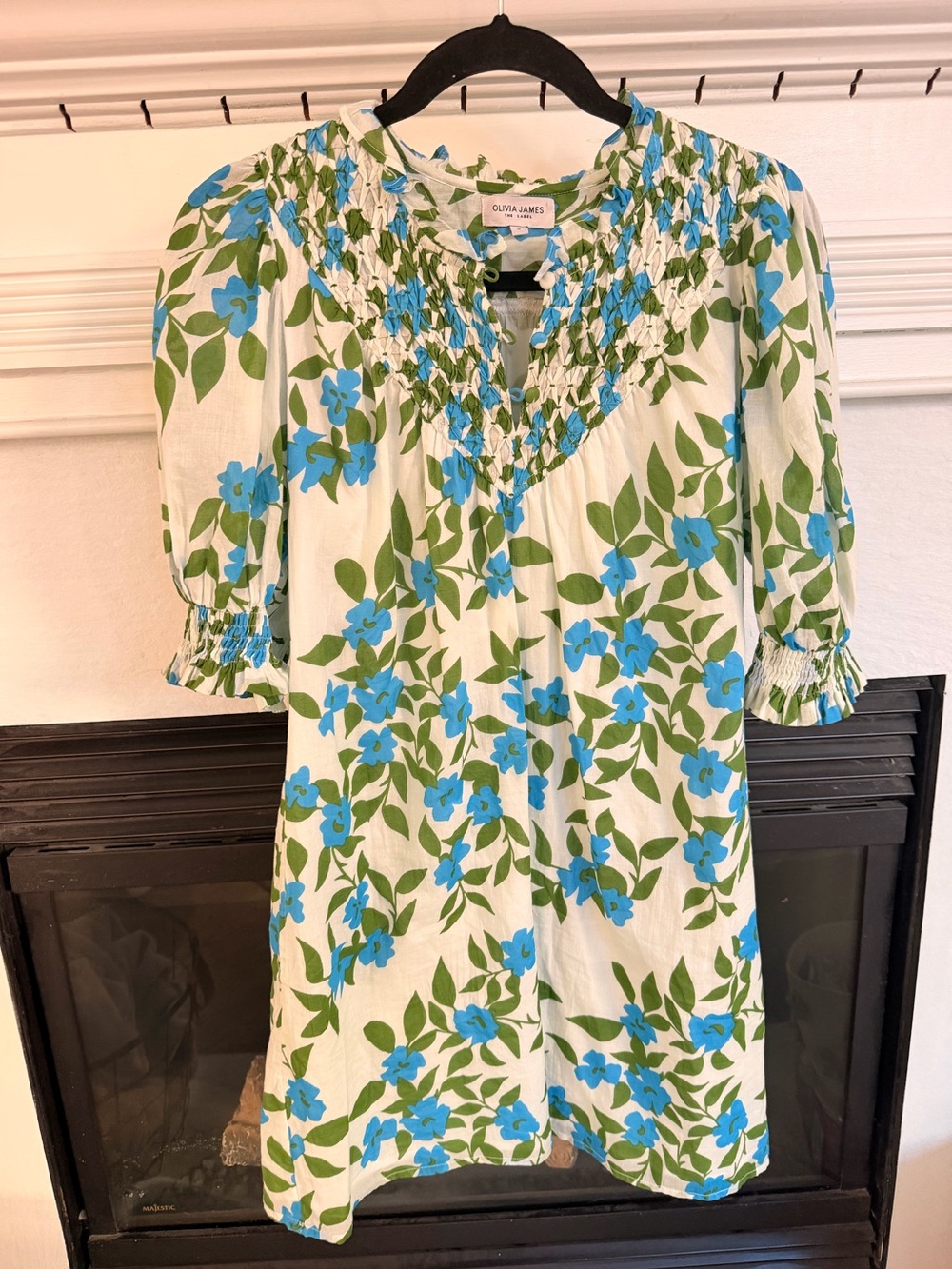 Olivia James Margot Floral Midi Bloom Dress Sz S